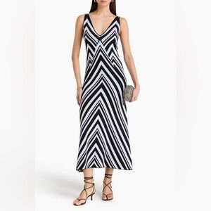 NWT Farm Rio Striped Knit Midi Dress